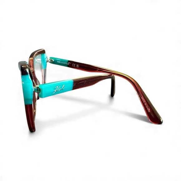 Karl Lagerfeld NWT Burgundy and Teal Women's Glasses - Picture 4 of 7